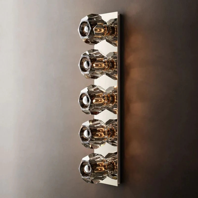 Seaver Smoke Glass Linear Grand Wall Sconce