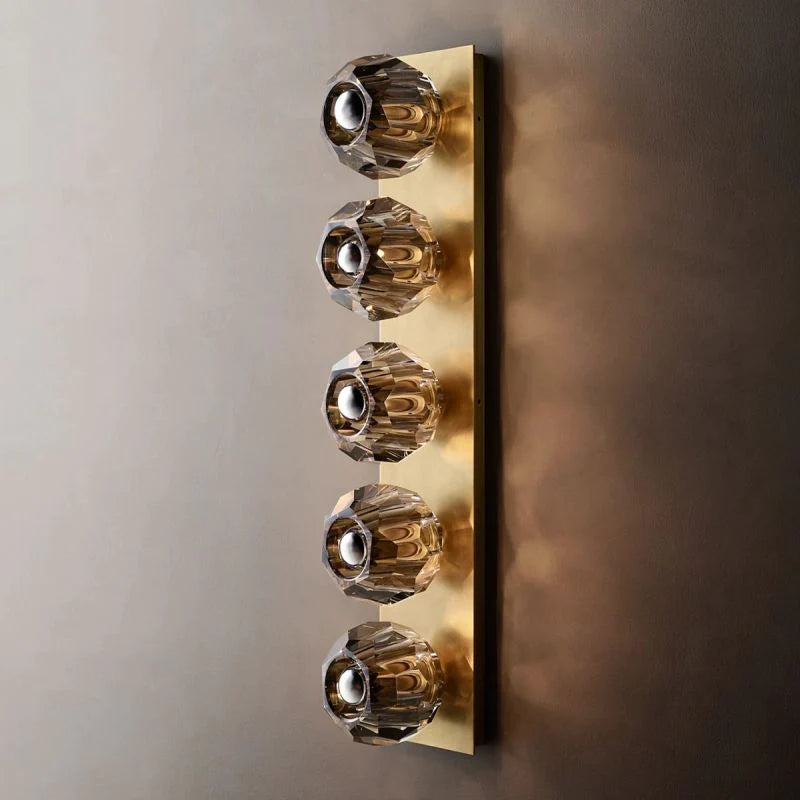 Seaver Smoke Glass Linear Grand Wall Sconce