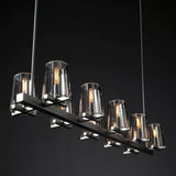 Kusea Glass Linear Chandelier 49"