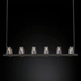 Kusea Glass Linear Chandelier 60"