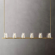 Kusea Glass Linear Chandelier 60"