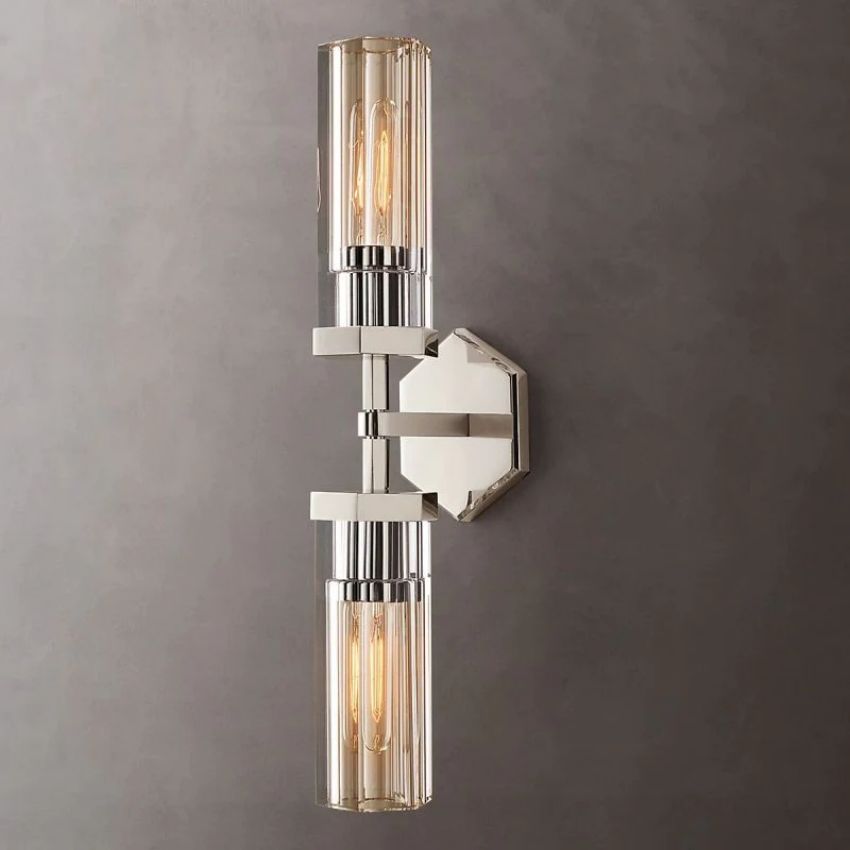 Lanchester Hexagonal Linear Short Wall Sconce