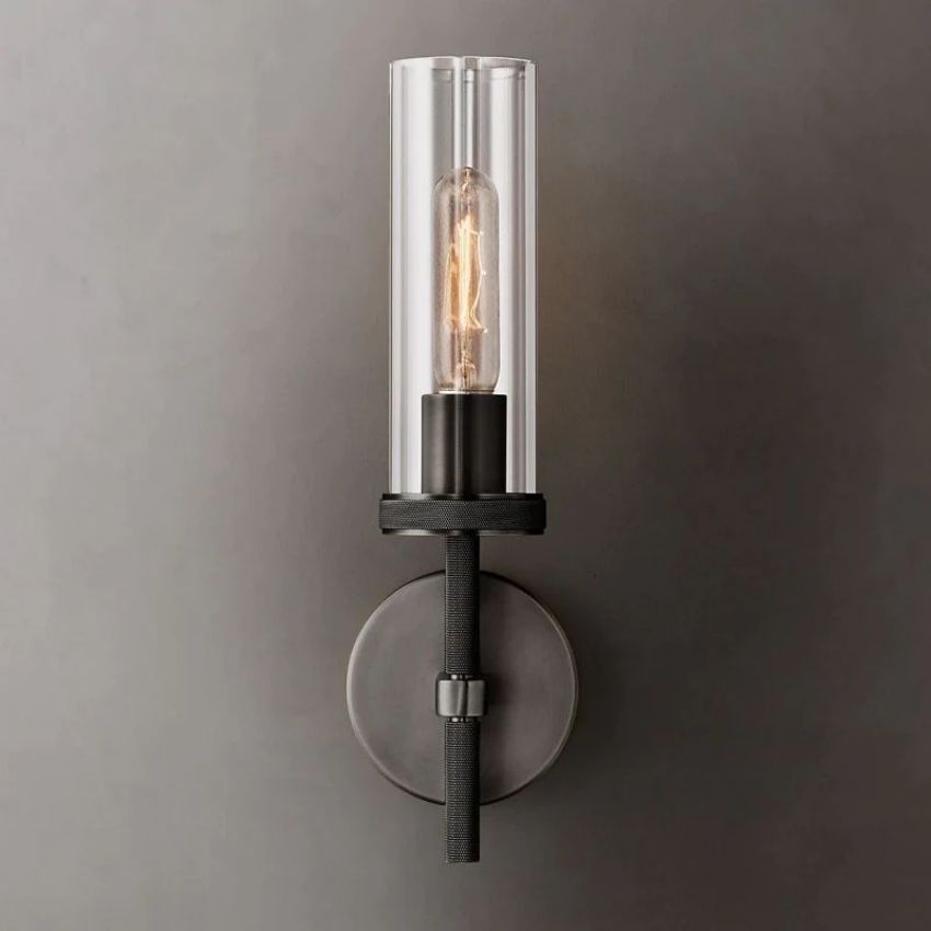 Lanchester Round Short Wall Sconce