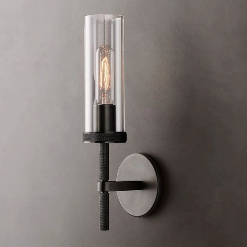 Lanchester Round Short Wall Sconce