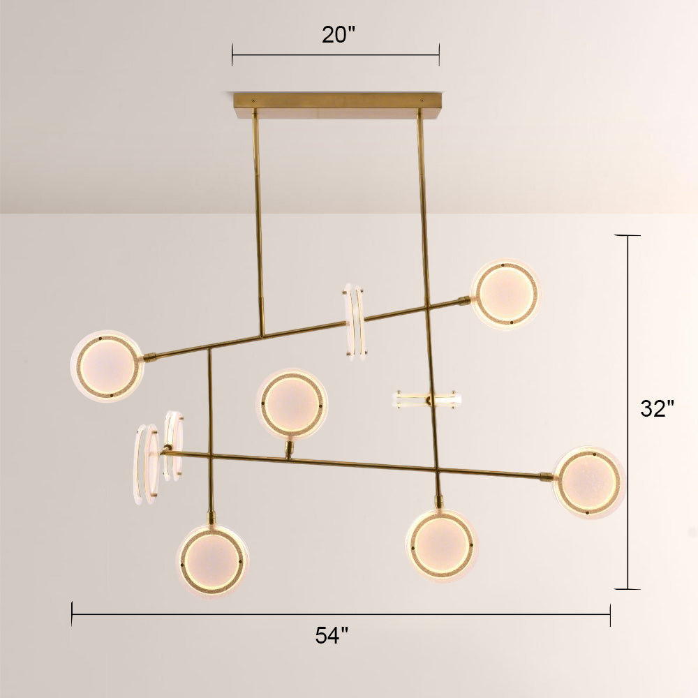 Mandel Linear Chandelier