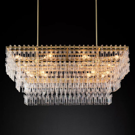 Marge 3-Tier Rectangular Chandelier 60"