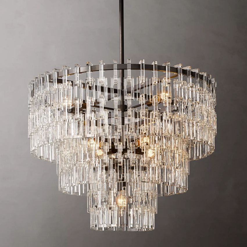 Margerie 3-Tier Round Chandelier 22"