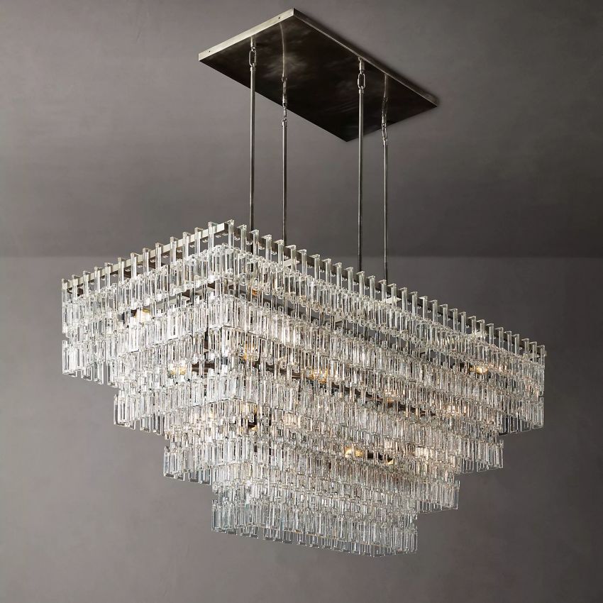 Margerie 4-Tier Rectangular Chandelier 72"