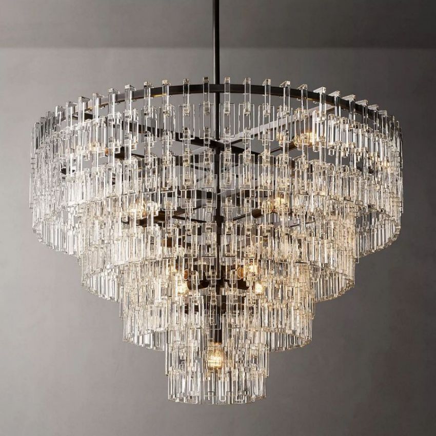 Margerie 4-Tier Round Chandelier 48"