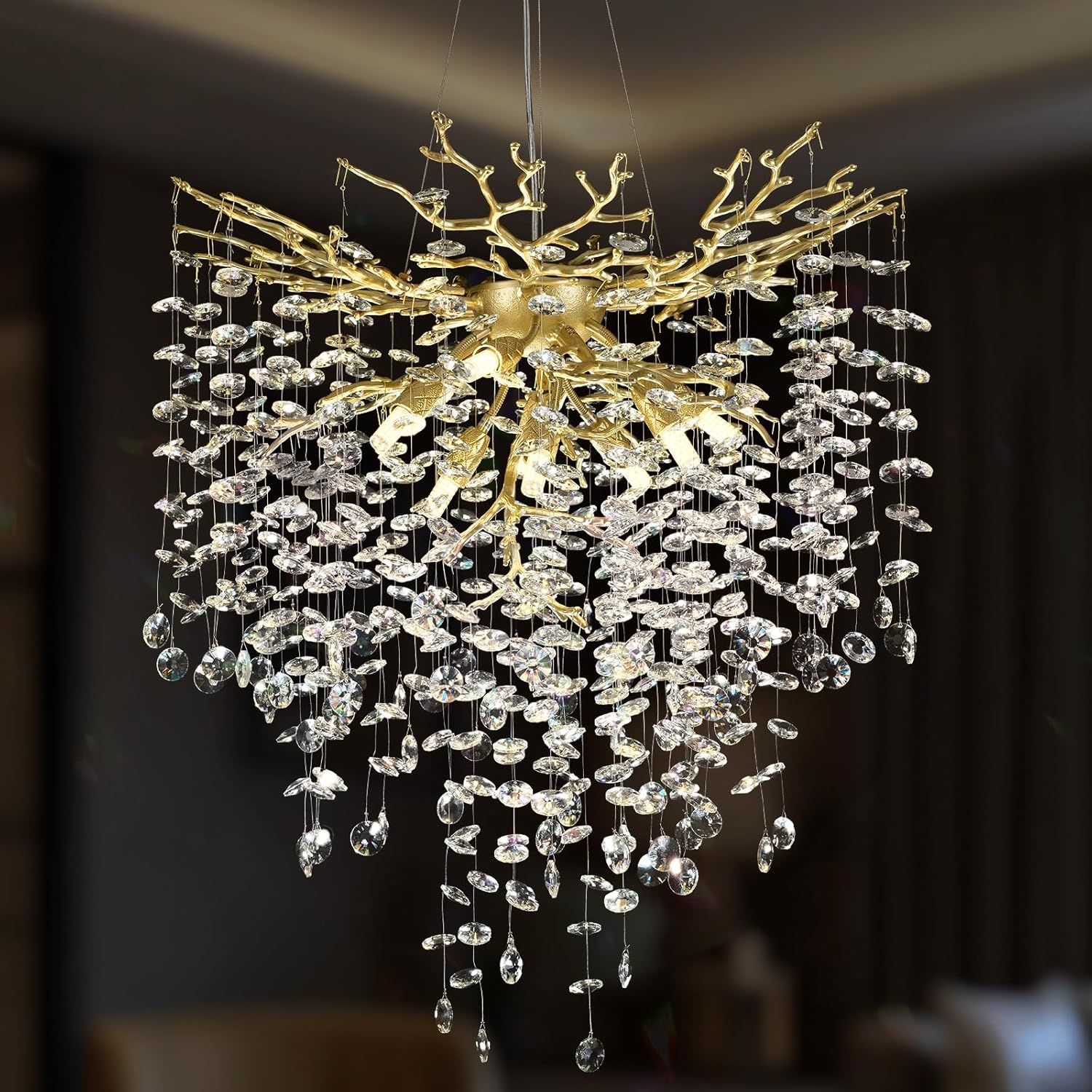 Modern Crystal Chandelier For Dining Room