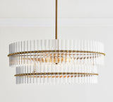 Mona Crystal Round Chandelier 29.5"/ 48"