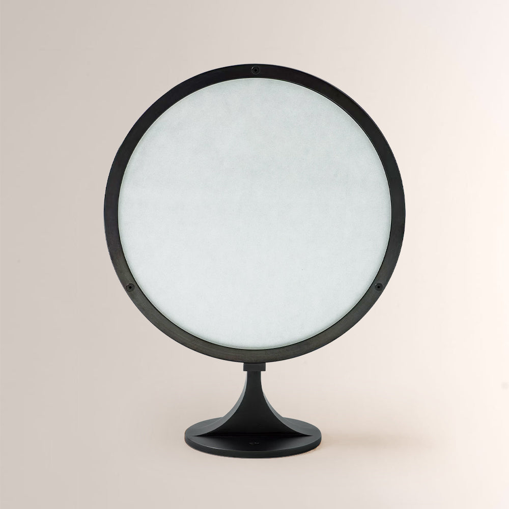 Monterra Wood Grain Brass Drum Wall Sconce