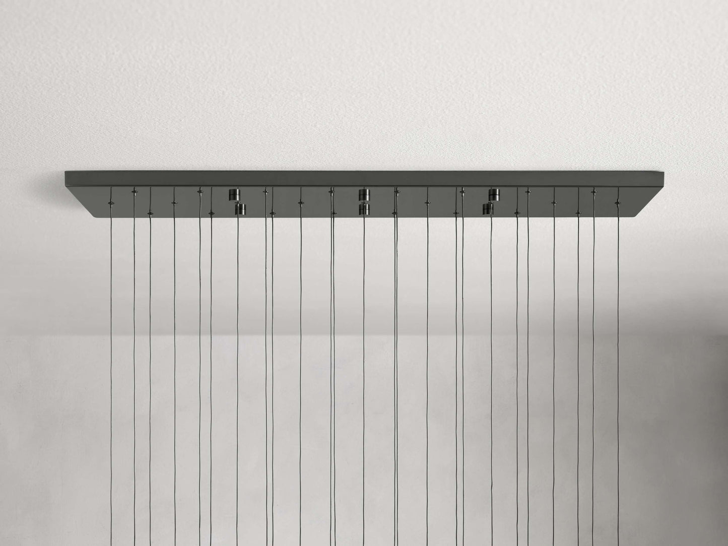 New Raindrop Linear Chandelier 50"W