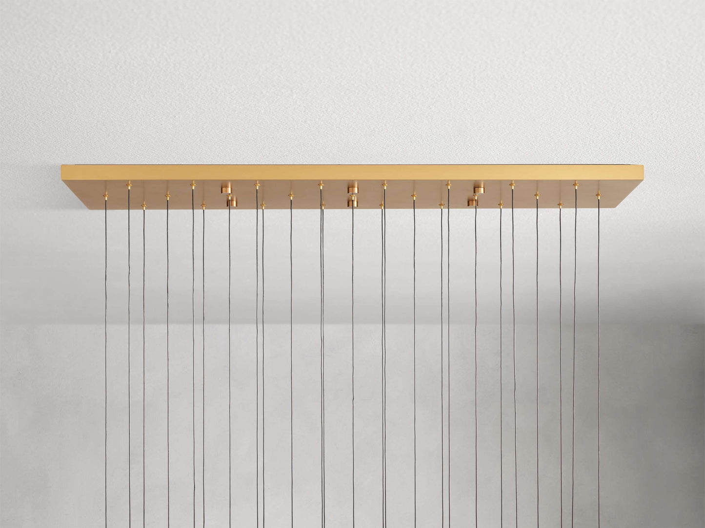 New Raindrop Linear Chandelier 50"W
