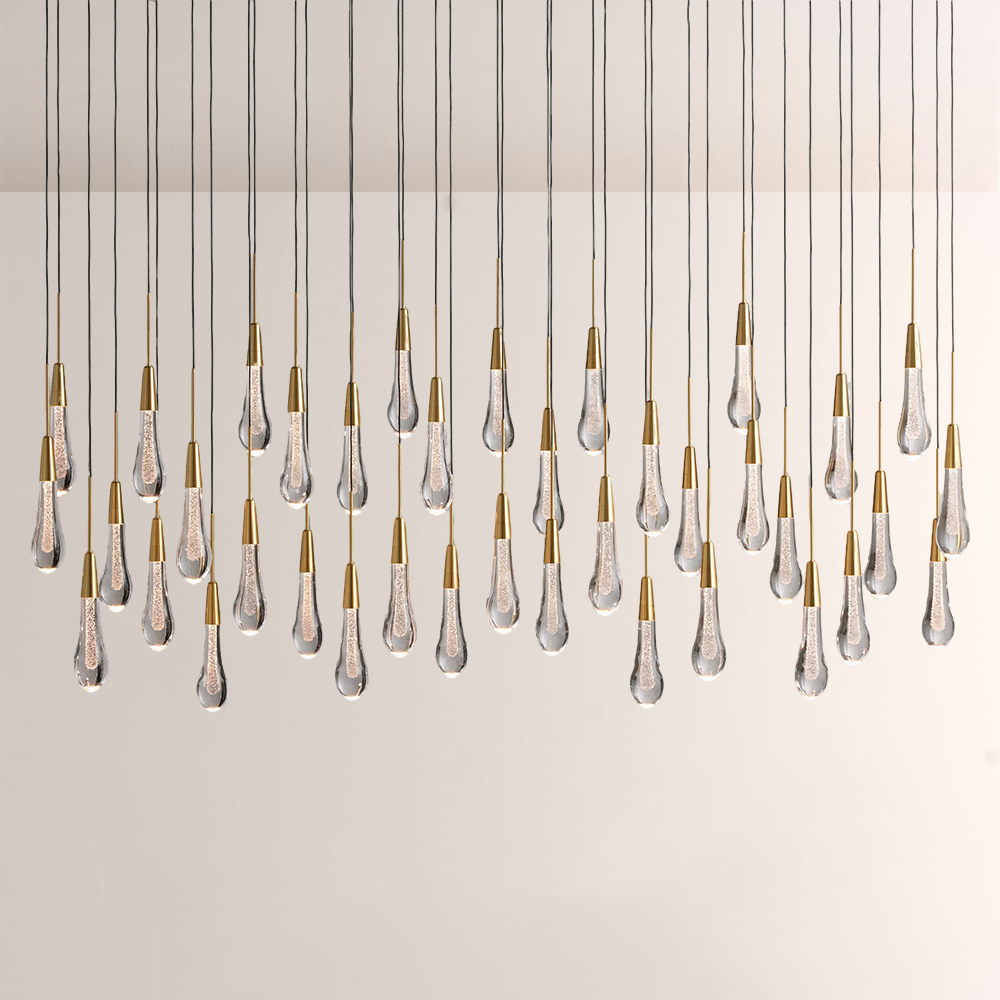 New Raindrop Linear Chandelier 70W", Soltaire Linear Chandelier