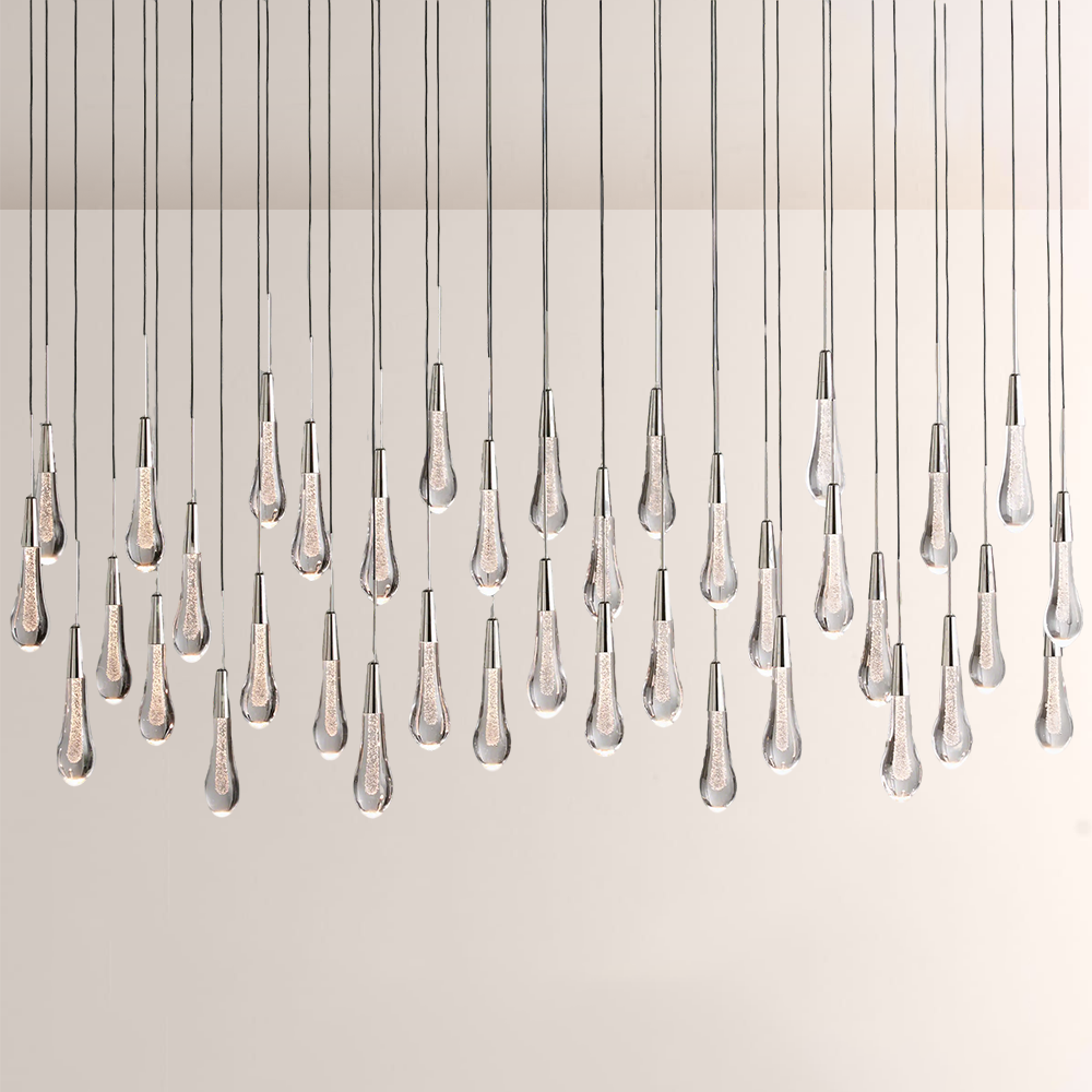 New Raindrop Linear Chandelier 70W", Soltaire Linear Chandelier