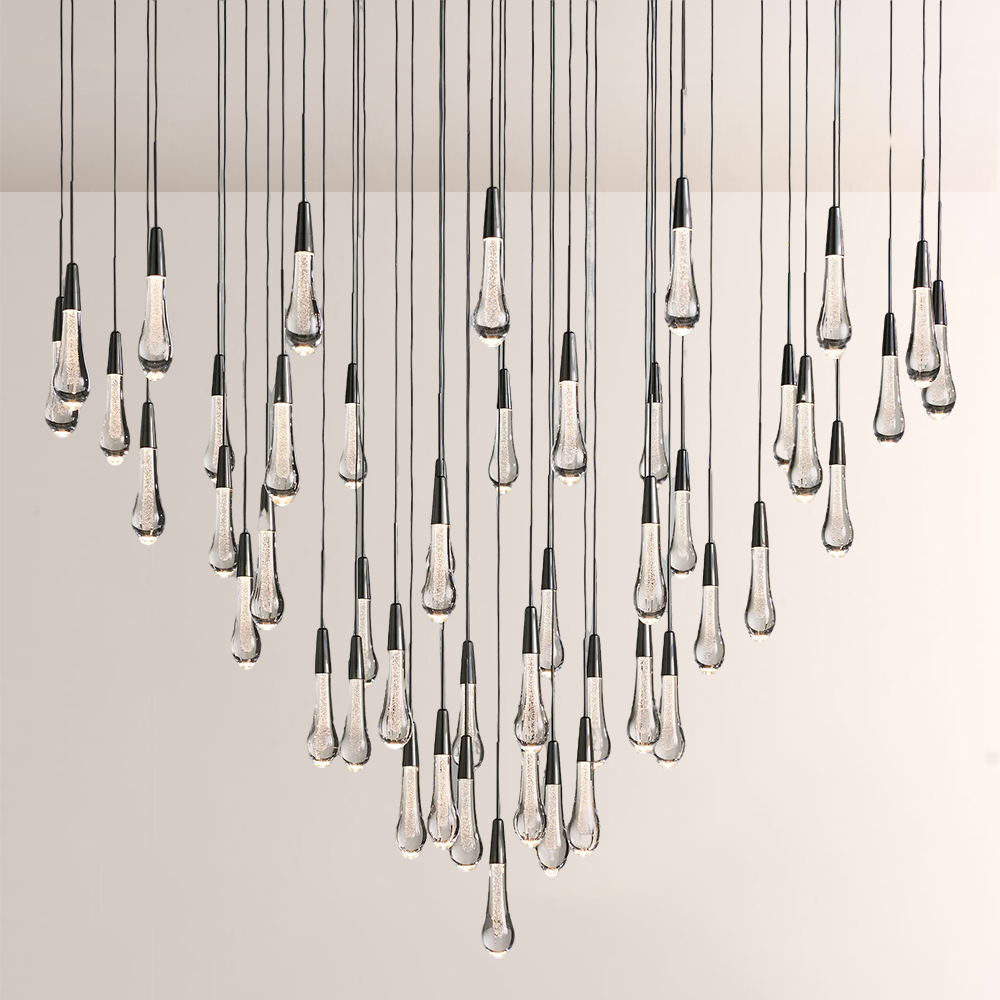 New Raindrop Round Chandelier 58", Soltaire Round Chandelier2