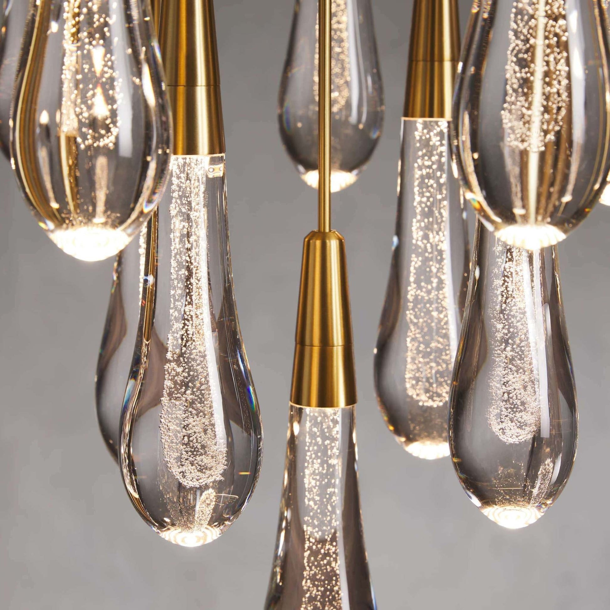 New Raindrop Round Chandelier 58", Soltaire Round Chandelier