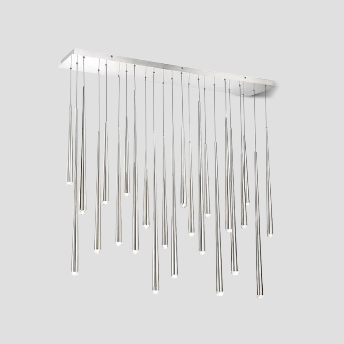 Droop Rectangle Tubular Chandelier