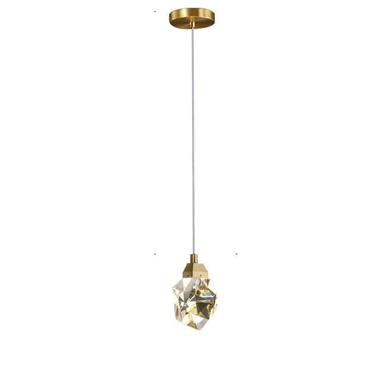 Angel Faceted Crystal Prisms Pendant