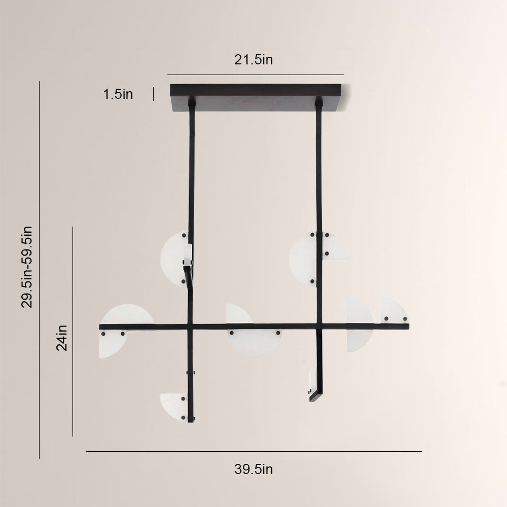 Nora Linear Alabaster Chandelier