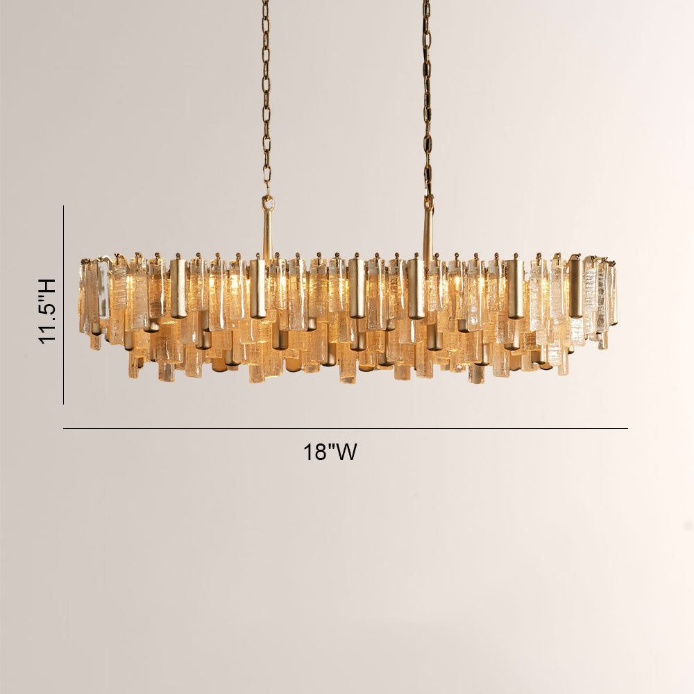 Nova Crystal Prism Linear Chandelier