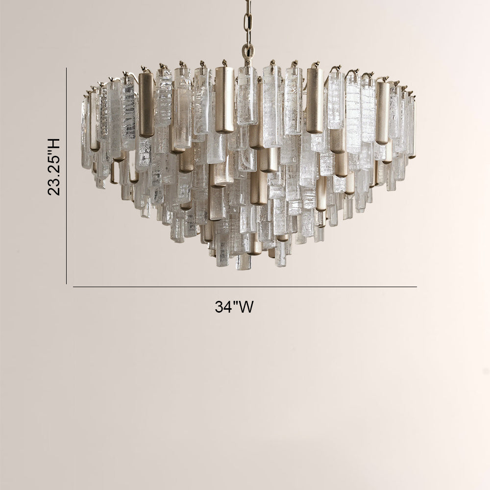 Nova Crystal Prism Round Chandelier