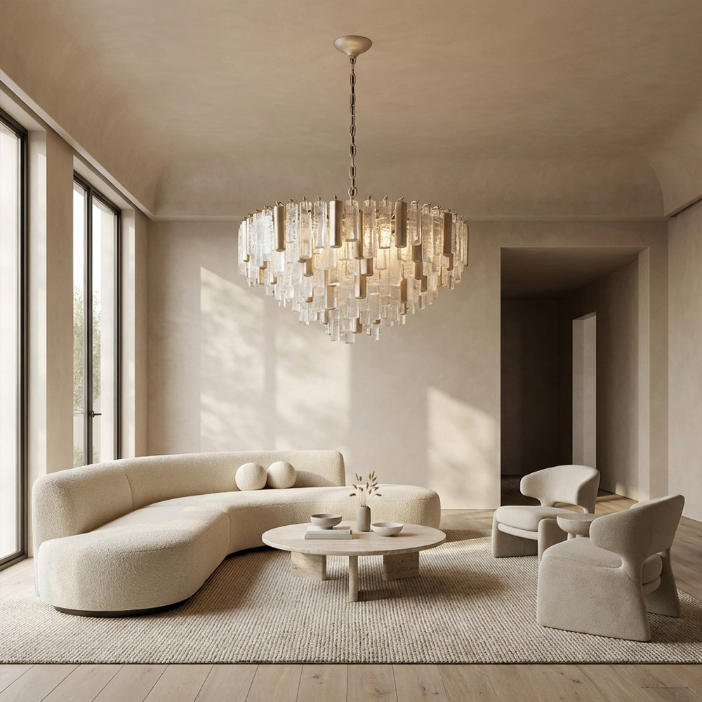 Nova Crystal Prism Round Chandelier