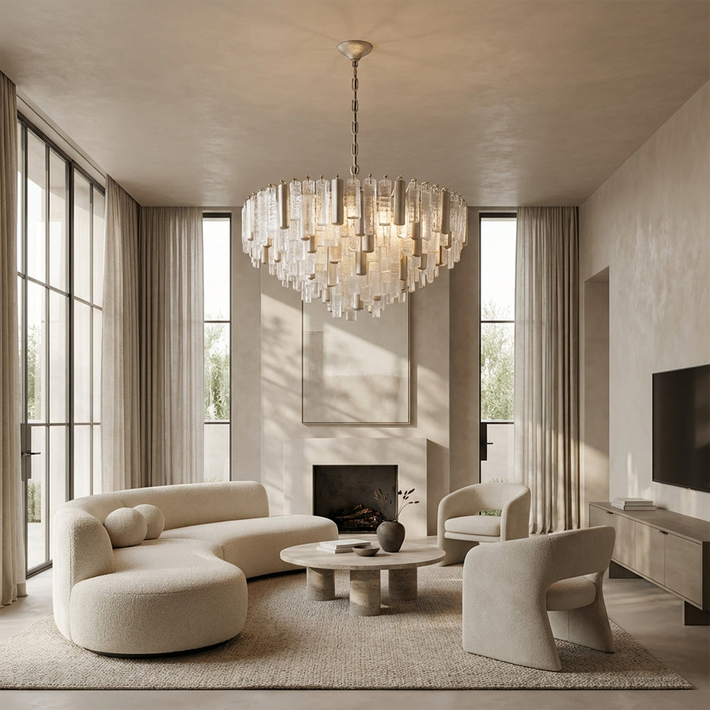 Nova Crystal Prism Round Chandelier