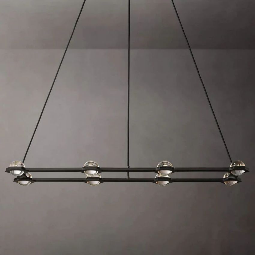 Newton Rectangular Chandelier 54"