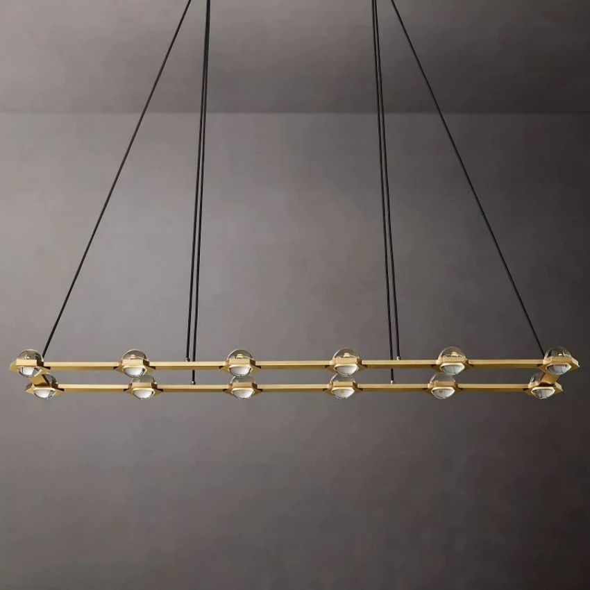 Newton Rectangular Chandelier 72"