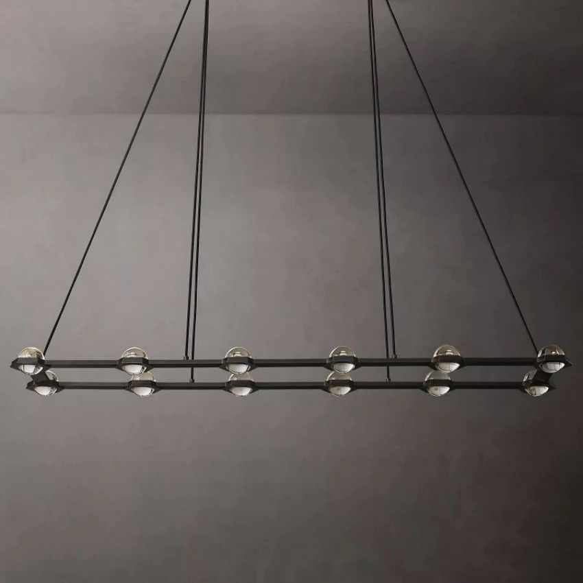 Newton Rectangular Chandelier 72"