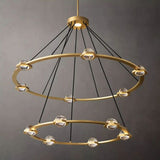 Newton Two-Tier Round Chandelier 48"