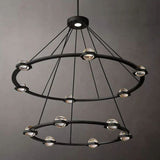 Newton Two-Tier Round Chandelier 48"