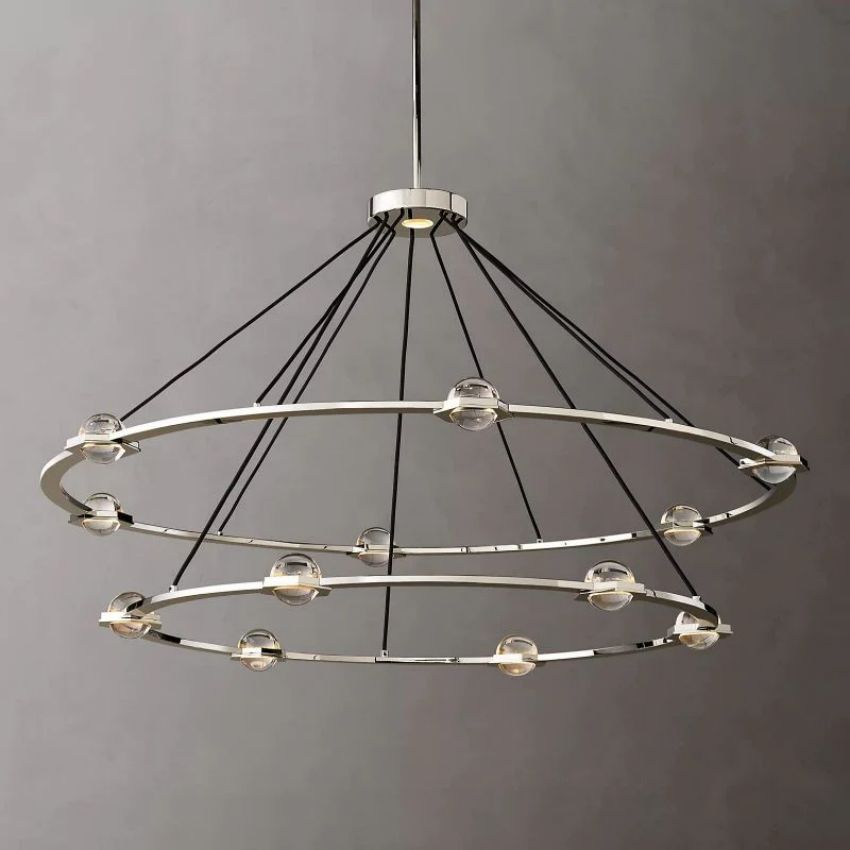 Newton Two-Tier Round Chandelier 60"