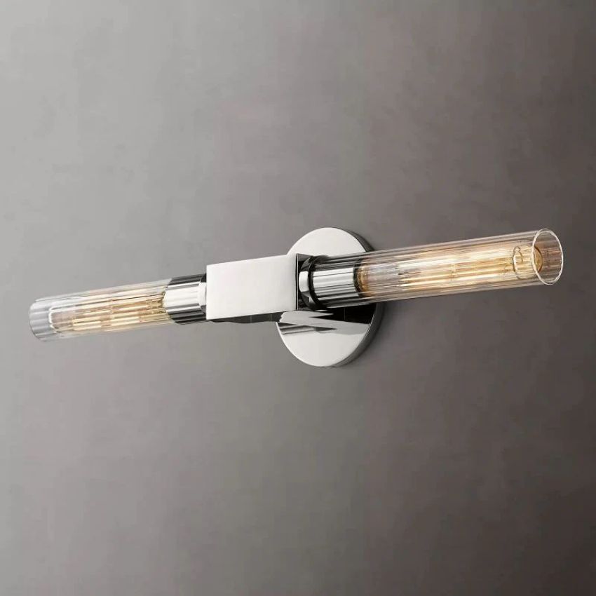 Prismatic Glass Linear Wall Sconce