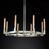 Prismatic Glass Round Chandelier 48"