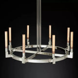 Prismatic Glass Round Chandelier 48"