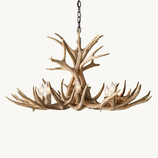 Artificial  Antler Chandelier 36"