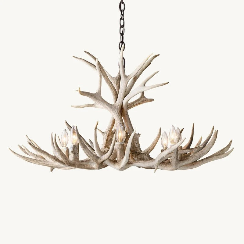 Artificial  Antler Chandelier 36"