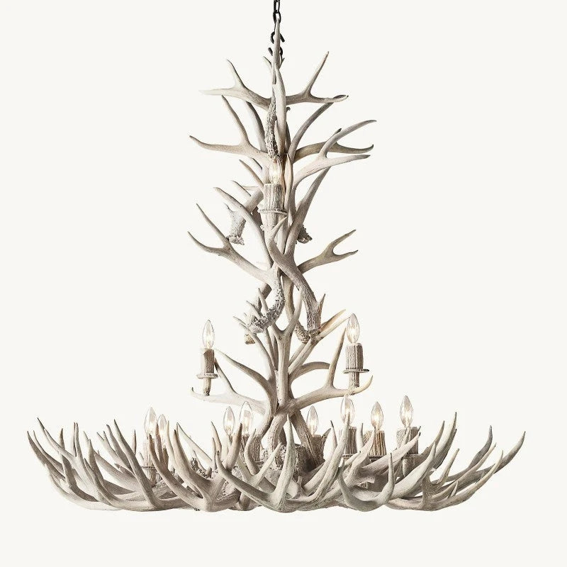 Artificial Antler Chandelier 48"