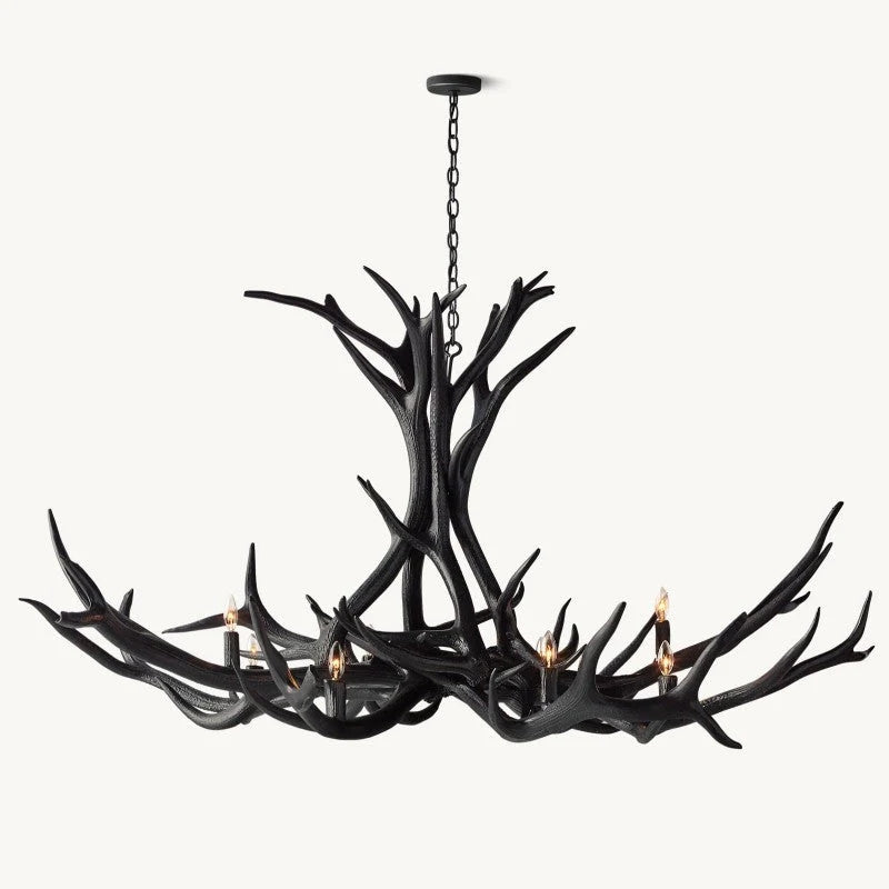 Artificial Antler Chandelier 60"