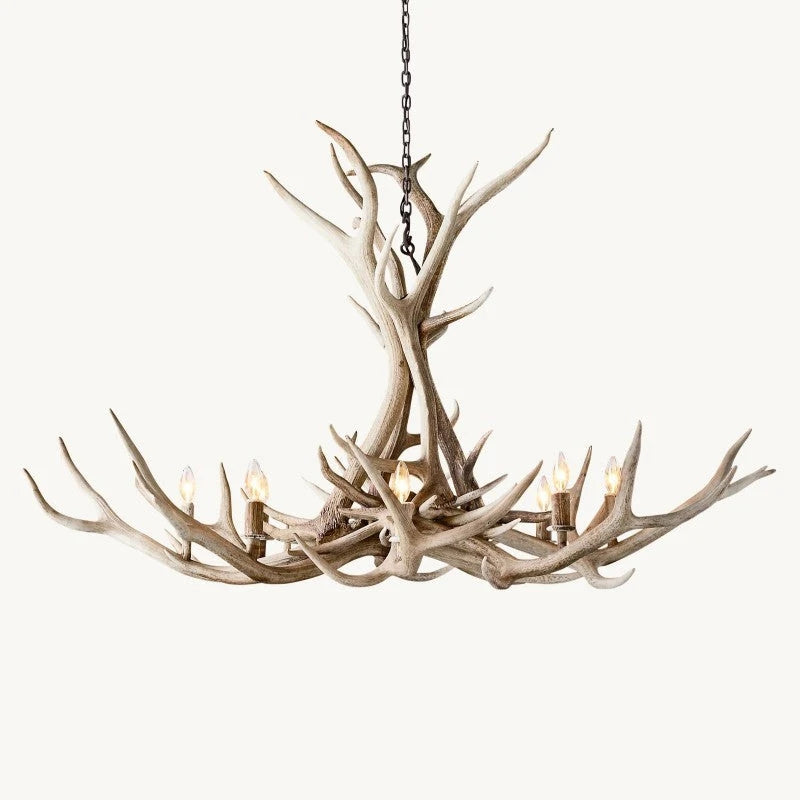 Artificial Antler Chandelier 60"