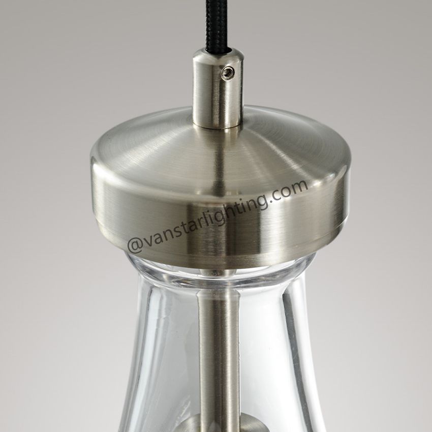 Raindrops 2-Light Cord Round Chandelier