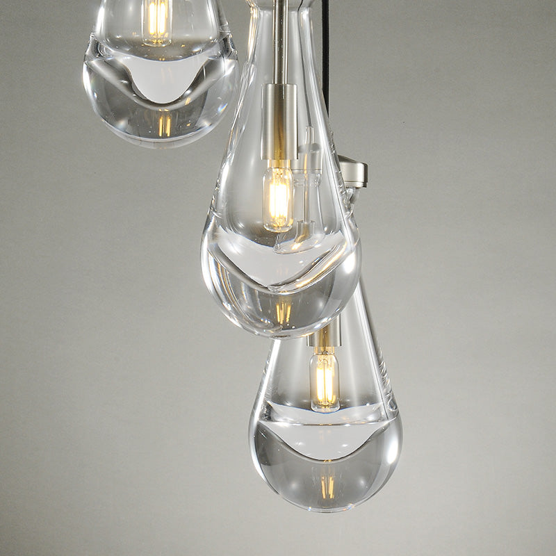Raindrops 3-Light Cord Round Chandelier