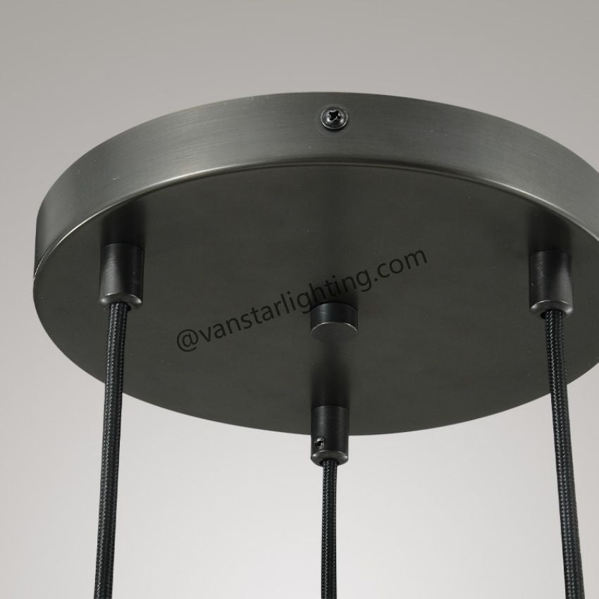 Raindrops 3-Light Cord Round Chandelier