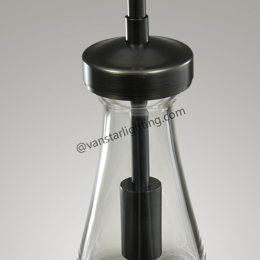 Raindrops 3-Light Rod Round Chandelier