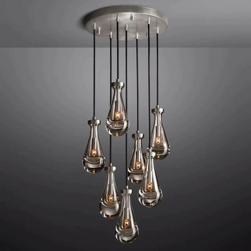 Raindrops Round Chandelier 18"