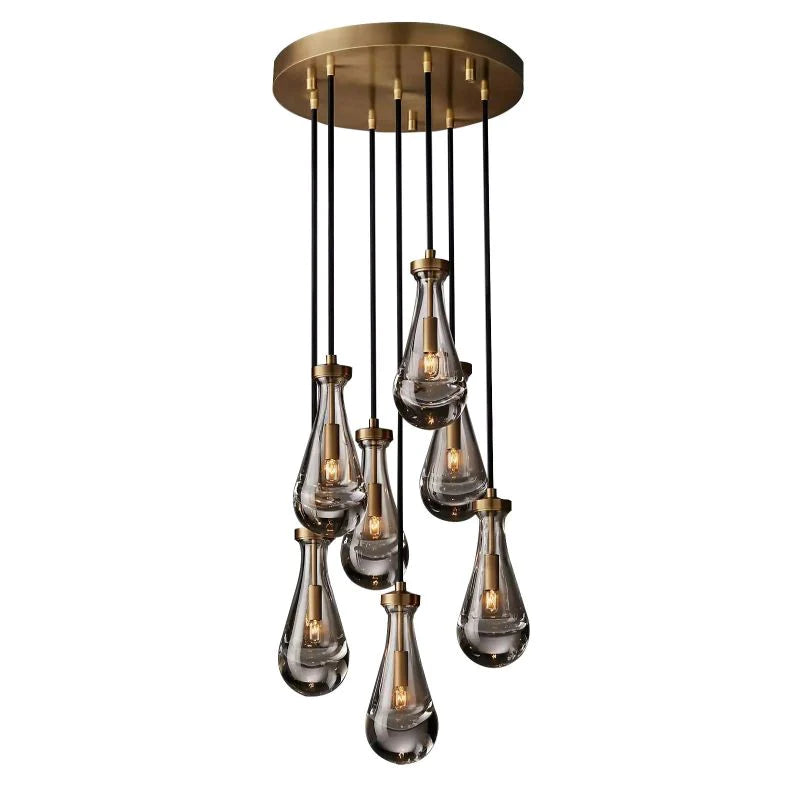 Raindrops Round Chandelier 18"