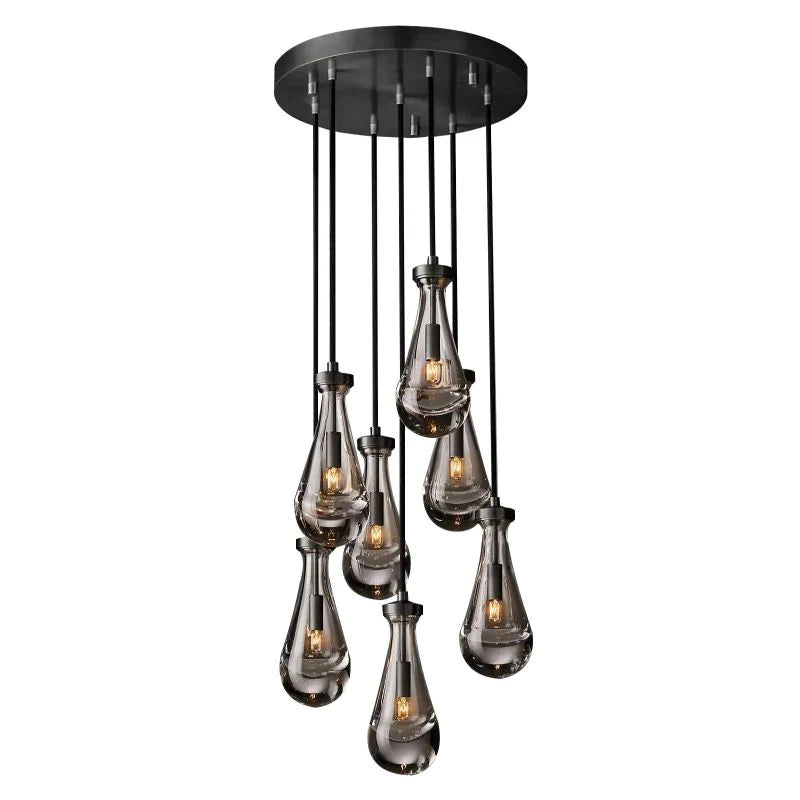 Raindrops Round Chandelier 18"